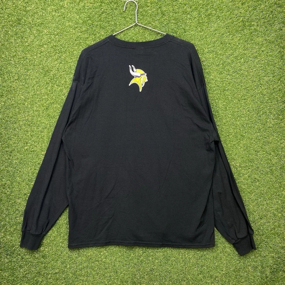 Vintage Lee Sport Minnesota Vikings Shirt Mens 2XL Long Sleeve USA Black 90s
